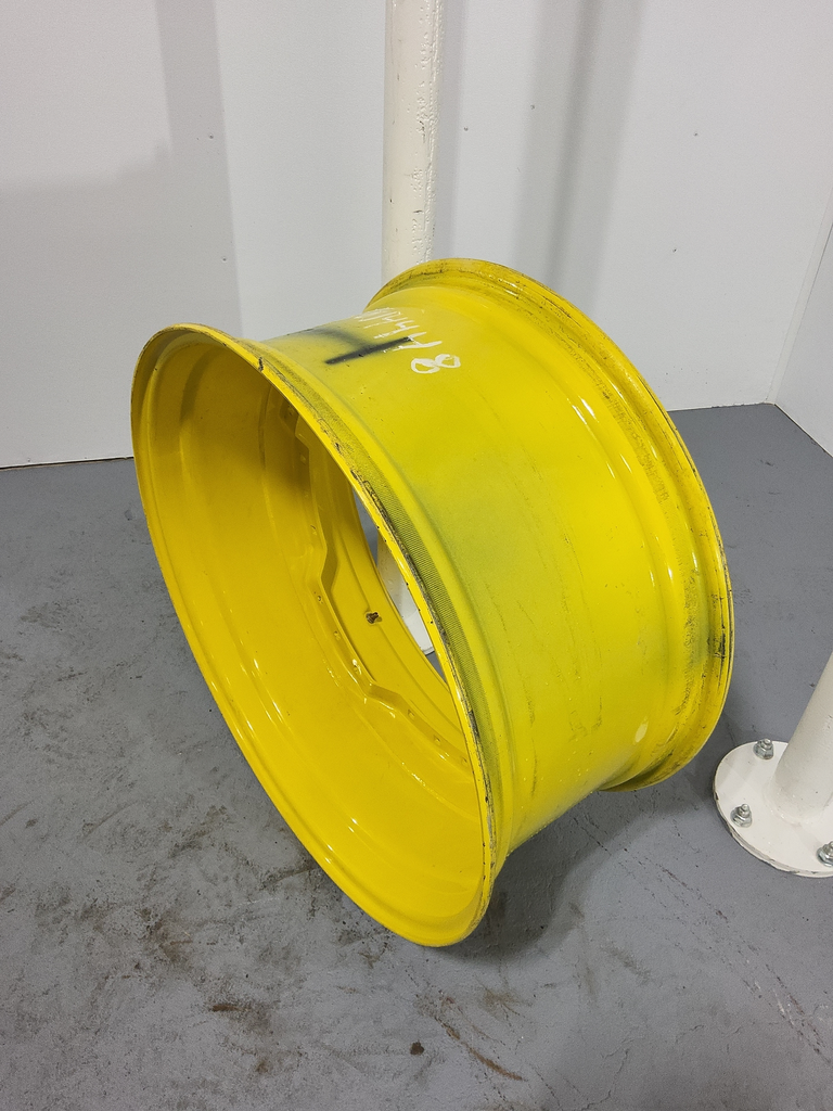 15"W x 34"D, John Deere Yellow 12-Hole Waffle Wheel (Groups of 3 bolts)