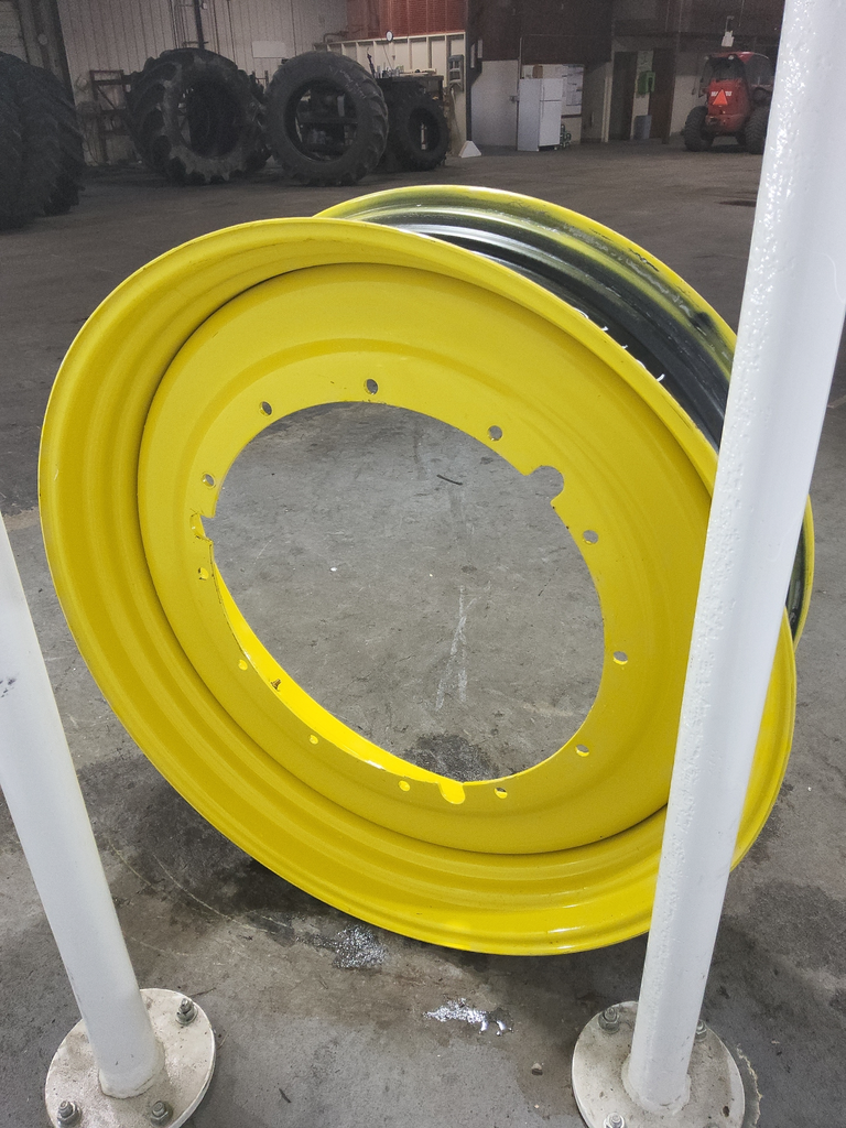 15"W x 50"D, John Deere Yellow 12-Hole Stub Disc