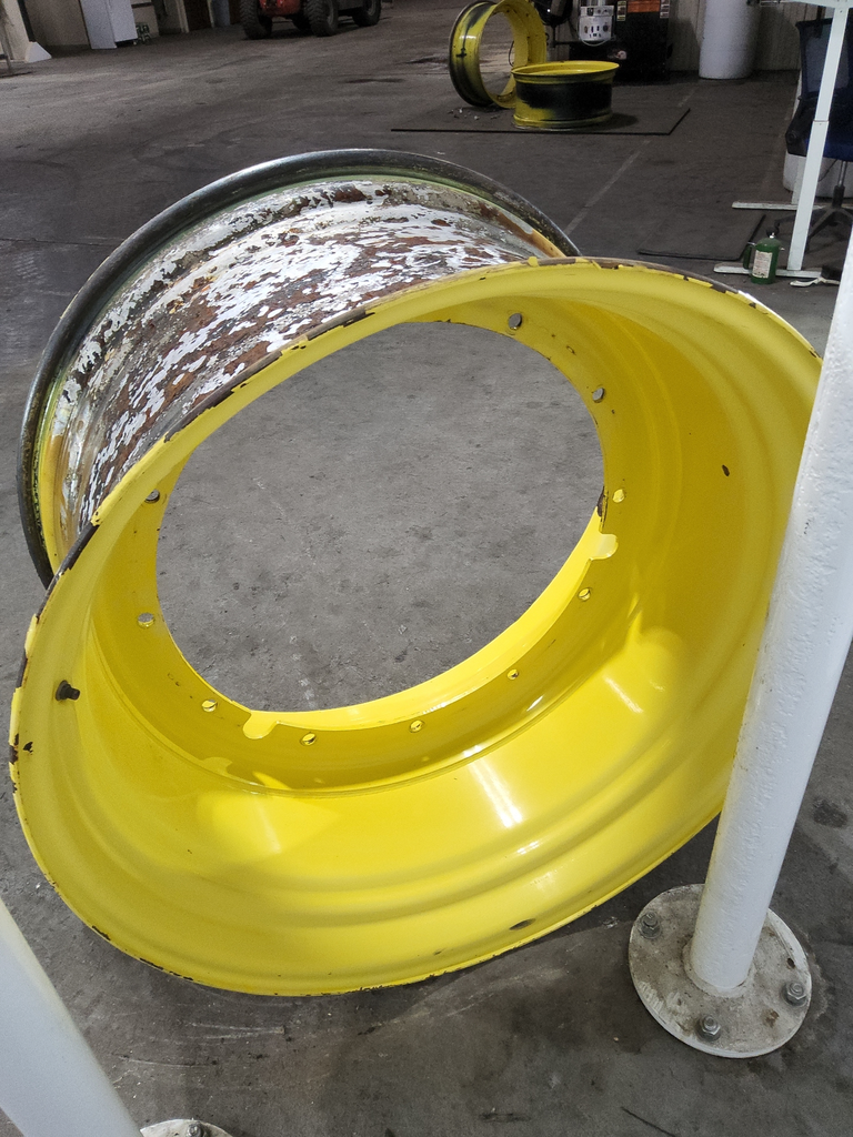 23"W x 42"D, John Deere Yellow 12-Hole Stub Disc