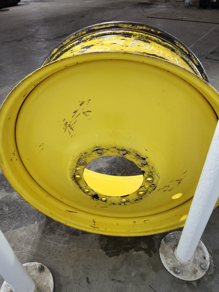 18"W x 42"D, John Deere Yellow 10-Hole Formed Plate