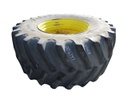 IF 800/70R38 Firestone Radial Deep Tread 23 R-1W on John Deere Yellow 12-Hole Stub Disc 30%