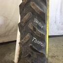 380/90R54 Goodyear Farm DT800 Super Traction R-1W on John Deere Yellow 10-Hole Formed Plate W/Weight Holes 55%