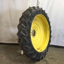 380/90R54 Goodyear Farm DT800 Super Traction R-1W on John Deere Yellow 10-Hole Formed Plate W/Weight Holes 55%