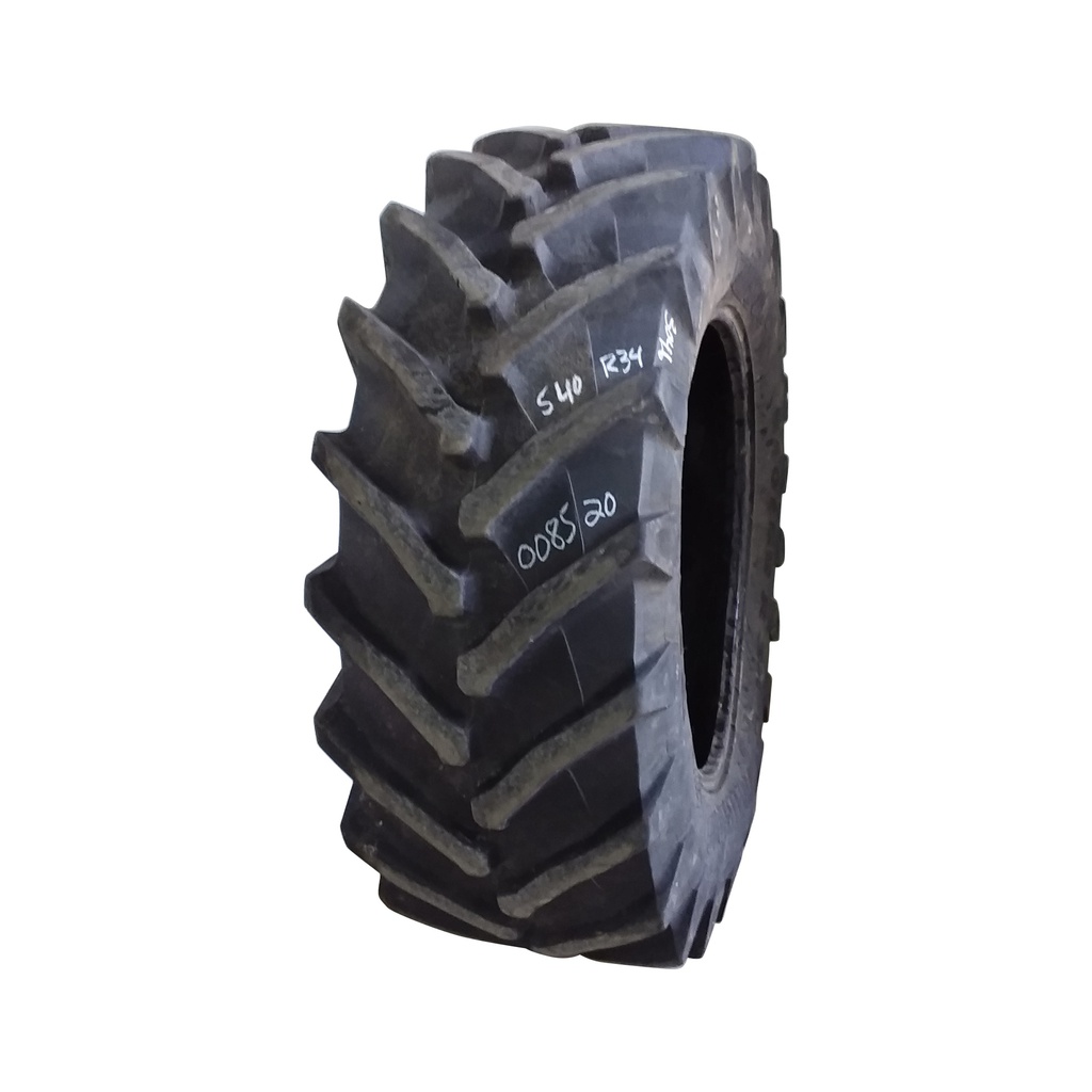 USED 540/65R34 Trelleborg TM800 High Speed R-1W 145D 80% for Sale