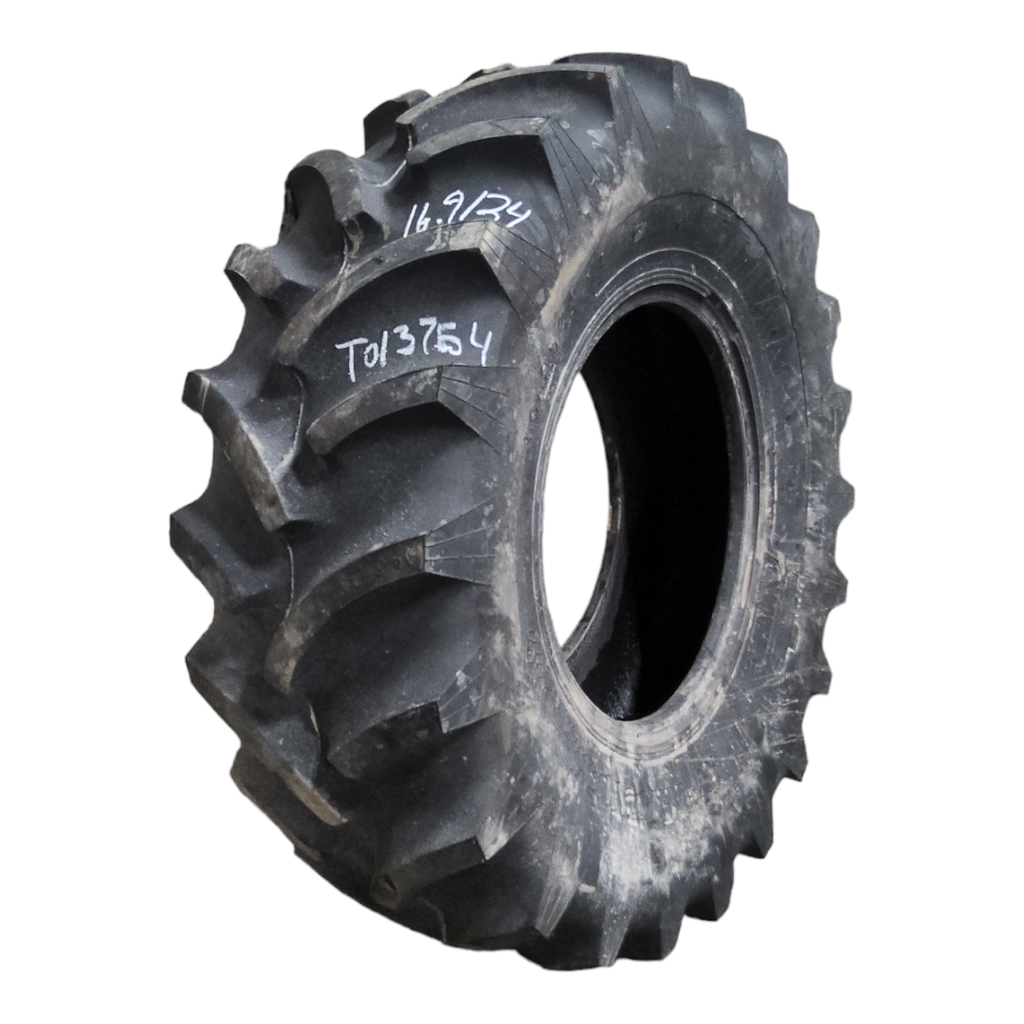 USED 16.9-24 Titan Farm Agri-Power LSB R-1 D (8 Ply), 85% for Sale 