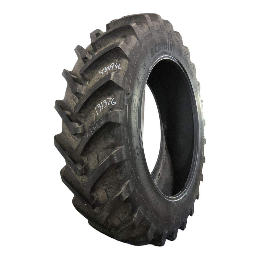USED 480/80R46 Michelin AgriBib R-1W 158A8 85% for Sale | NTS Tire