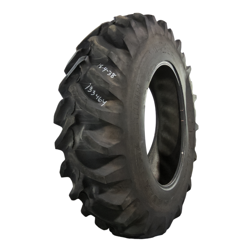 USED 18.4-38 Power Mark L/S Rear Trac R-1 D (8 Ply), 90% for Sale