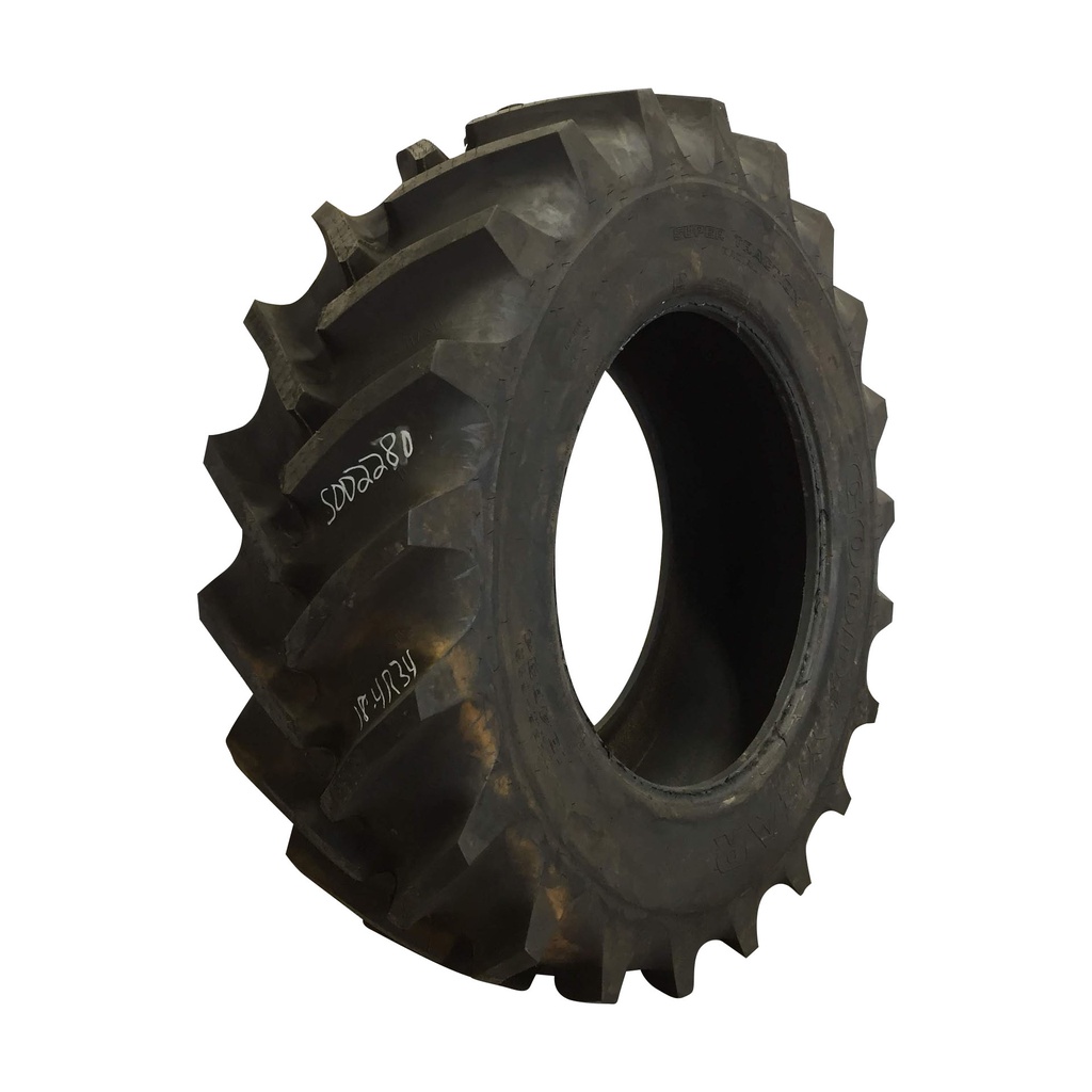 USED 18.4R34 Goodyear Farm Super Traction Radial R-1W 144B 99% for