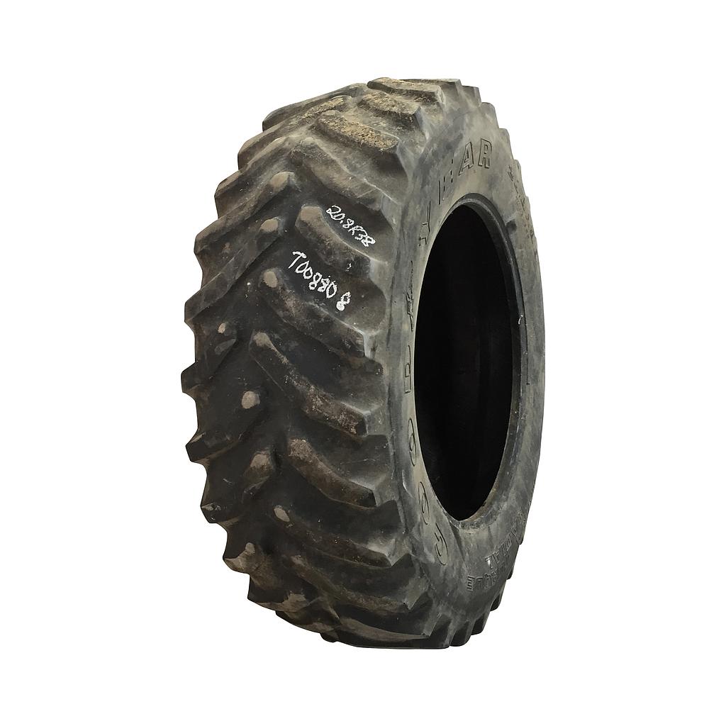 USED 20.8R38 Goodyear Farm Dyna Torque Radial R-1 147B 35% for