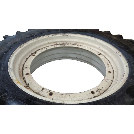 [WT004124-Z] 15"W x 38"D, New Holland White 8-Hole Stub Disc