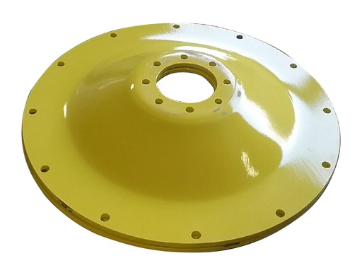 [18027Y] 8-Hole Stub Disc Center for 38"-54" Rim, John Deere Yellow