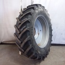 480/70R34 Mitas HC70 R-1W on Case IH Silver Mist/Black 12-Hole Waffle Wheel (Groups of 3 bolts) 70%