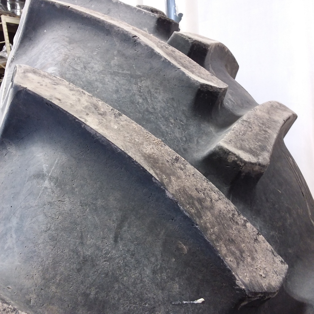 520/85R46 Mitas AC85 Radial R-1W on Case IH Silver Mist 10-Hole Formed Plate W/Weight Holes 60%
