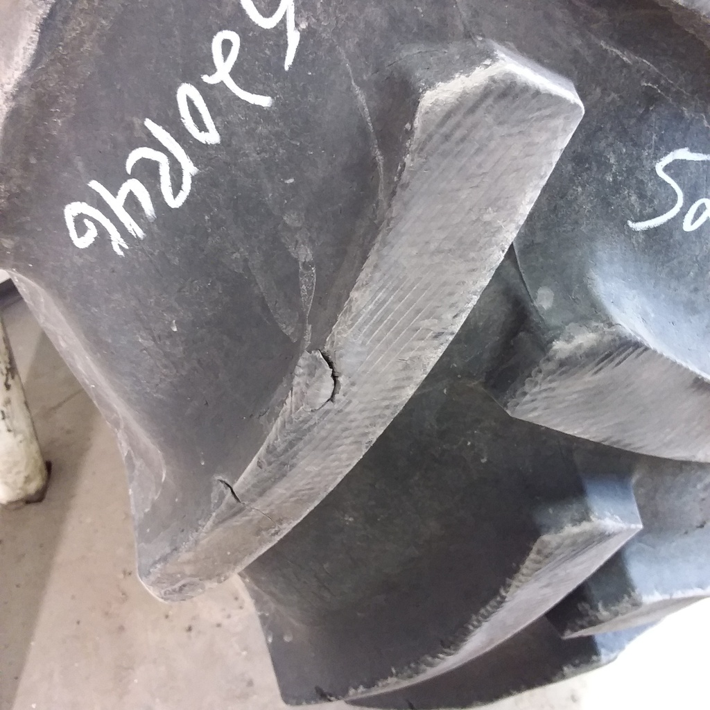520/85R46 Mitas AC85 Radial R-1W on Case IH Silver Mist 10-Hole Formed Plate W/Weight Holes 60%