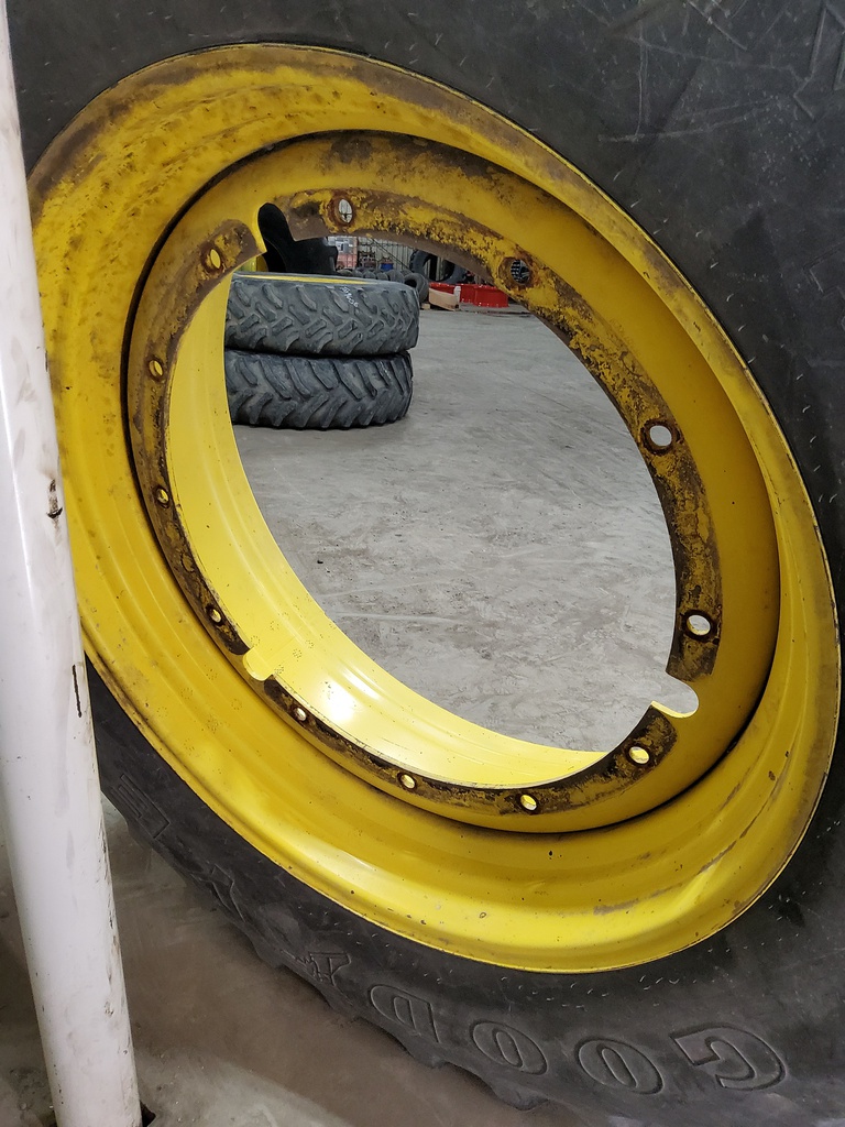 16"W x 42"D, John Deere Yellow 12-Hole Stub Disc
