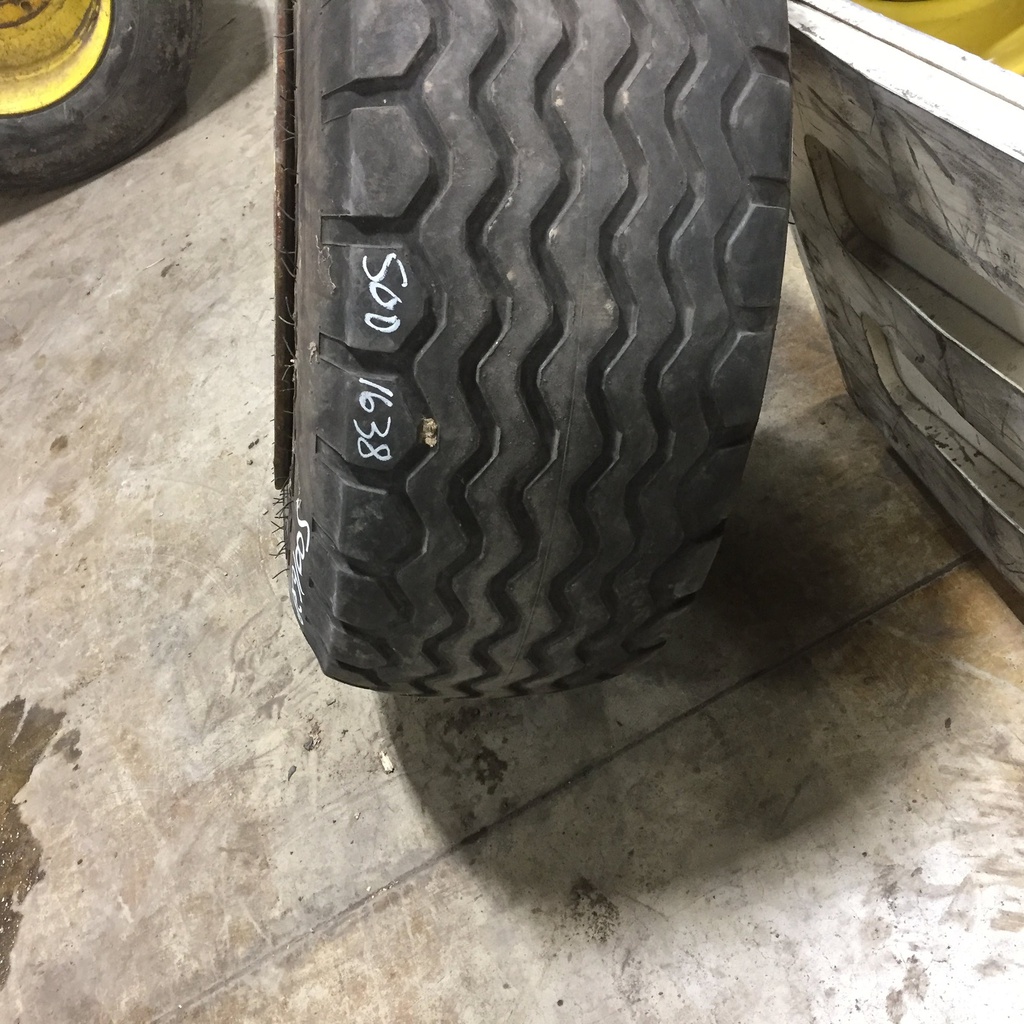 440/55R18 Goodyear Farm Implement Radial FS24 I-1 on John Deere Yellow 8-Hole Formed Plate 90%