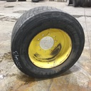 445/55R22.5 Miscellaneous Medium Truck on John Deere Yellow 10-Hole Formed Plate