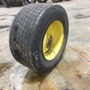 445/55R22.5 Miscellaneous Medium Truck on John Deere Yellow 10-Hole Formed Plate