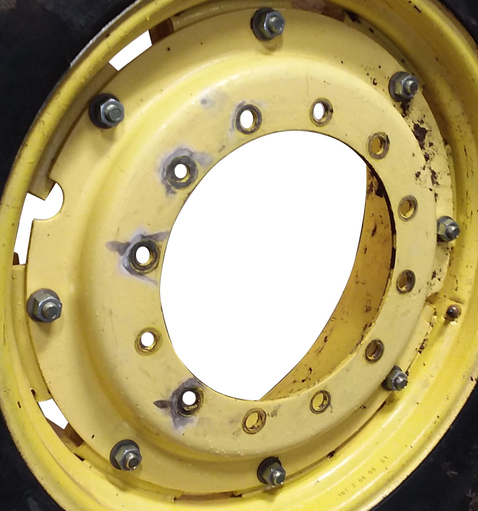 12-Hole Rim with Clamp/U-Clamp Center for 30" Rim, John Deere Yellow
