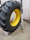480/70R34 Firestone Performer 70 R-1W on John Deere Yellow 8-Hole Stub Disc 85%