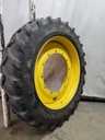 480/80R50 Goodyear Farm DT800 Super Traction R-1W on John Deere Yellow 12-Hole Stub Disc Sprayer 60%