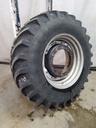 420/90R30 Firestone Radial All Traction FWD R-1 on Case IH Silver Mist 8-Hole Waffle Wheel (Groups of 2 bolts) 60%