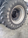 420/90R30 Firestone Radial All Traction FWD R-1 on Case IH Silver Mist 8-Hole Waffle Wheel (Groups of 2 bolts) 60%