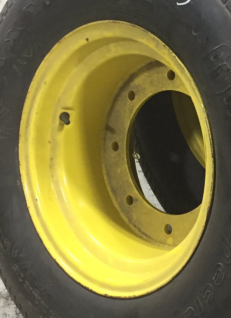 10"W x 16"D, John Deere Yellow 8-Hole Formed Plate