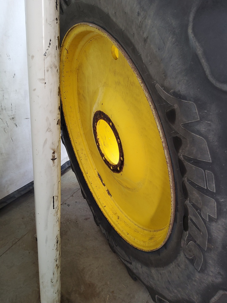 25"W x 46"D, John Deere Yellow 10-Hole Formed Plate