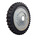 320/90R54 Firestone Radial All Traction DT R-1W on New Holland White 10-Hole Waffle Wheel (Groups of 3 bolts) 60%