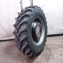 420/85R34 Firestone Radial All Traction DT R-1W on Case IH Silver Mist/Black 12-Hole Waffle Wheel (Groups of 2 bolts) 95%