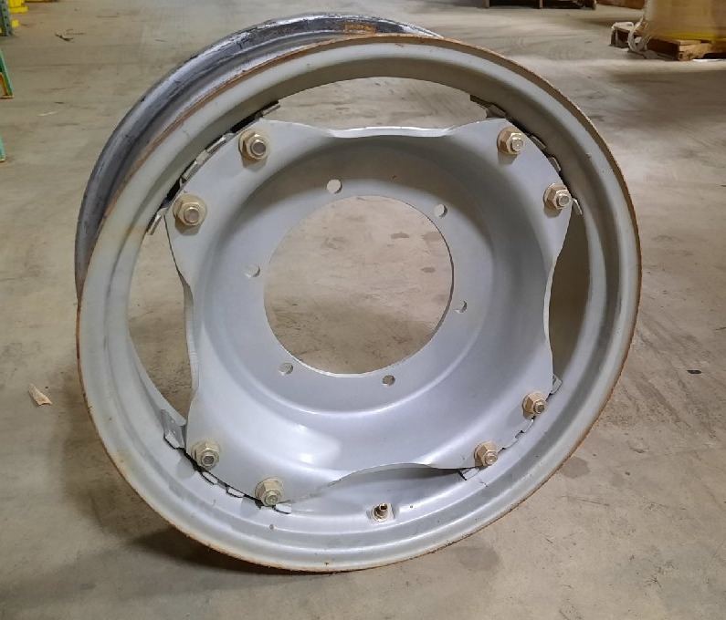 8"W x 24"D, Case IH Silver Mist Rim with Clamp/Loop Style (groups of 2 bolts)