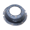 10-Hole Rim with Clamp/Loop Style Center for 28" Rim, Black