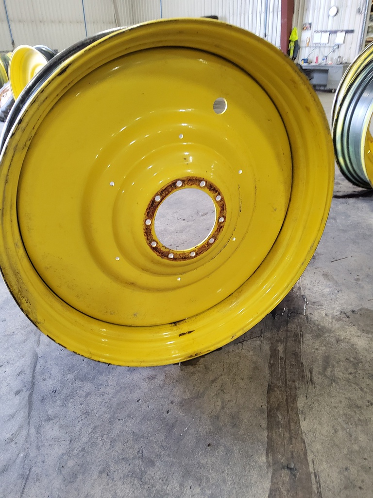 16"W x 54"D, John Deere Yellow 10-Hole Formed Plate W/Weight Holes
