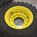 420/90R30 Firestone Radial All Traction FWD R-1 on John Deere Yellow 12-Hole Waffle Wheel (Groups of 2 bolts) 65%