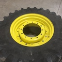 420/90R30 Firestone Radial All Traction FWD R-1 on John Deere Yellow 12-Hole Waffle Wheel (Groups of 2 bolts) 55%