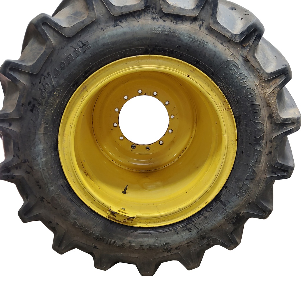 36"W x 32"D, John Deere Yellow 12-Hole Flat Plate 3-Piece
