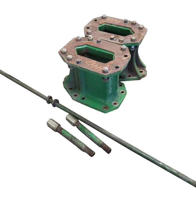 15.75"L Combine Frame Extension, w/Shafts, Hdw & Truss Rod, John Deere Combine 9000 Series[Single Reduction same as Ring and Pinion] ("A" 18/18 Spline Equal Length Shafts), John Deere Green