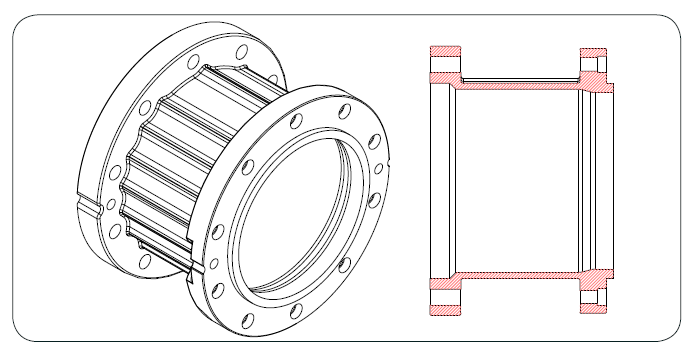 10-Hole 10"L Hub Extension, Black