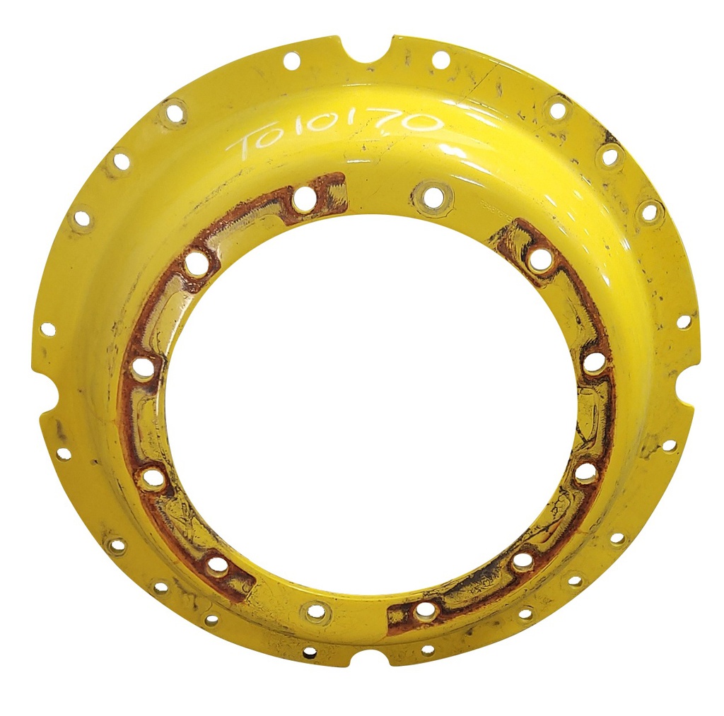 12-Hole Waffle Wheel (Groups of 3 bolts)HD Center for 34" Rim, John Deere Yellow