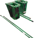 23.5"L Combine Frame Extension, w/Shafts, Hdw & Truss Rod, John Deere Combine 9000STS/"S" Series ("B" Std 18/18 Spline Long/Short Drive Shafts), John Deere Green