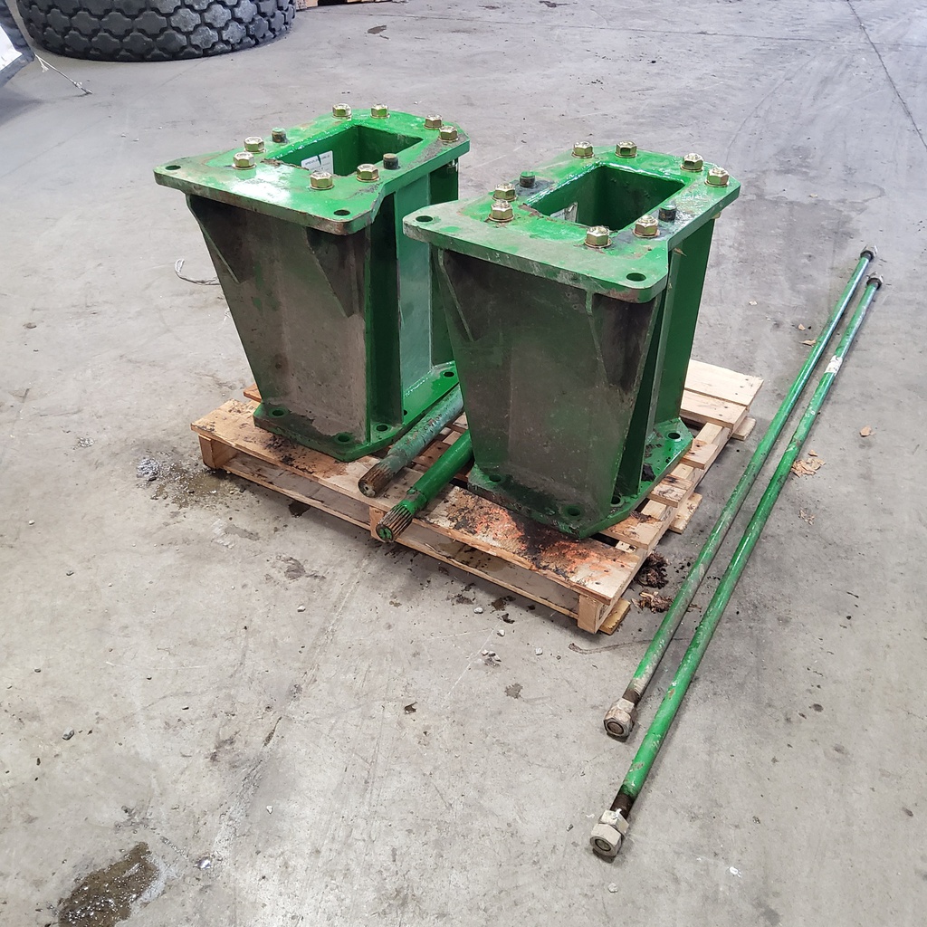 23.5"L Combine Frame Extension, w/Shafts, Hdw & Truss Rod, John Deere Combine 9000STS/"S" Series ("B" Std 18/18 Spline Long/Short Drive Shafts), John Deere Green