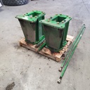 23.5"L Combine Frame Extension, w/Shafts, Hdw & Truss Rod, John Deere Combine 9000STS/"S" Series ("B" Std 18/18 Spline Long/Short Drive Shafts), John Deere Green