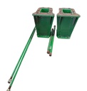 23.5"L Combine Frame Extension, w/Shafts, Hdw & Truss Rod, John Deere Combine 9000STS/"S" Series ("B" Std 18/18 Spline Long/Short Drive Shafts), John Deere Green
