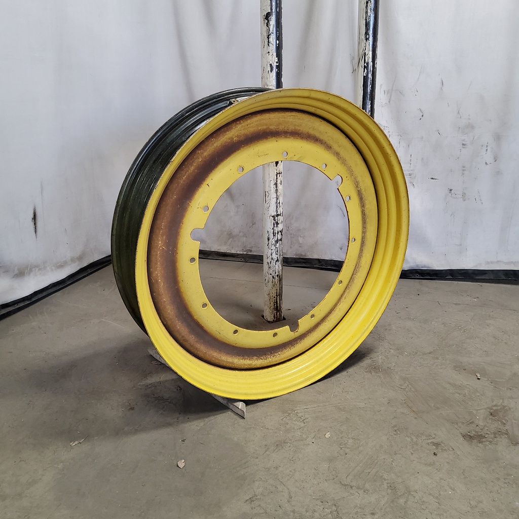 12"W x 50"D, John Deere Yellow 12-Hole Stub Disc