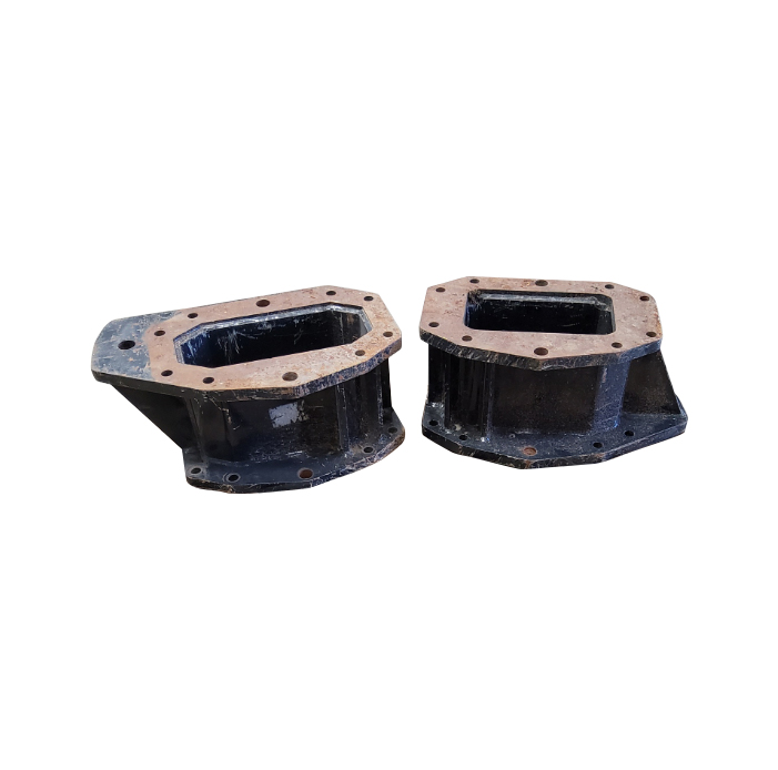10.5"L Combine Frame Extension Ends(Left/Right), Case-IH Combine 7250/8250/9250 Series/New Holland ("H" Planetary 22/22 spline drive shafts), Black