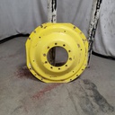 10-Hole Waffle Wheel (Groups of 3 bolts, w/weight holes) Center for 38"-54" Rim, John Deere Yellow
