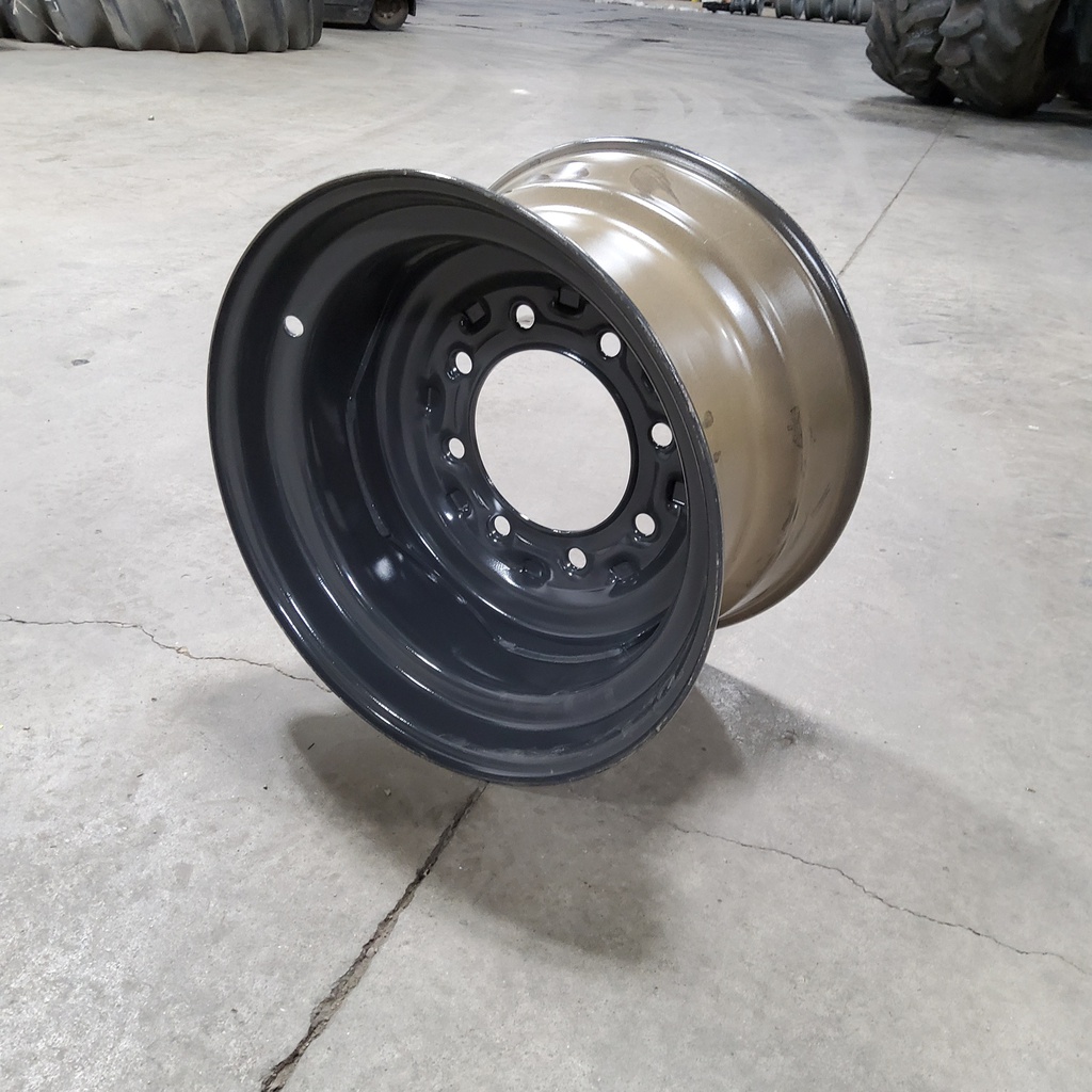 9.75"W x 16.5"D, Gray 8-Hole Skid Steer
