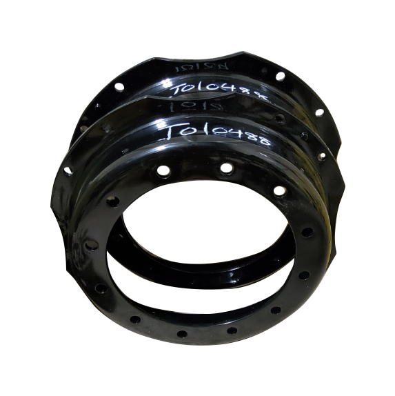 12-Hole Waffle Wheel (Groups of 2 bolts) Center for 28"-30" Rim, Black