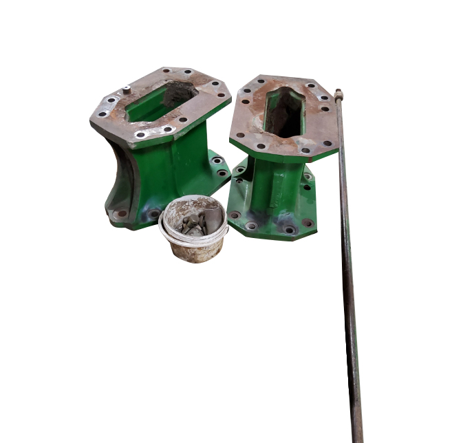 15.75"L Combine Frame Extension, w/Truss Rod & Hdw, no Drive Shafts, John Deere Combine 9000 Series, John Deere Green